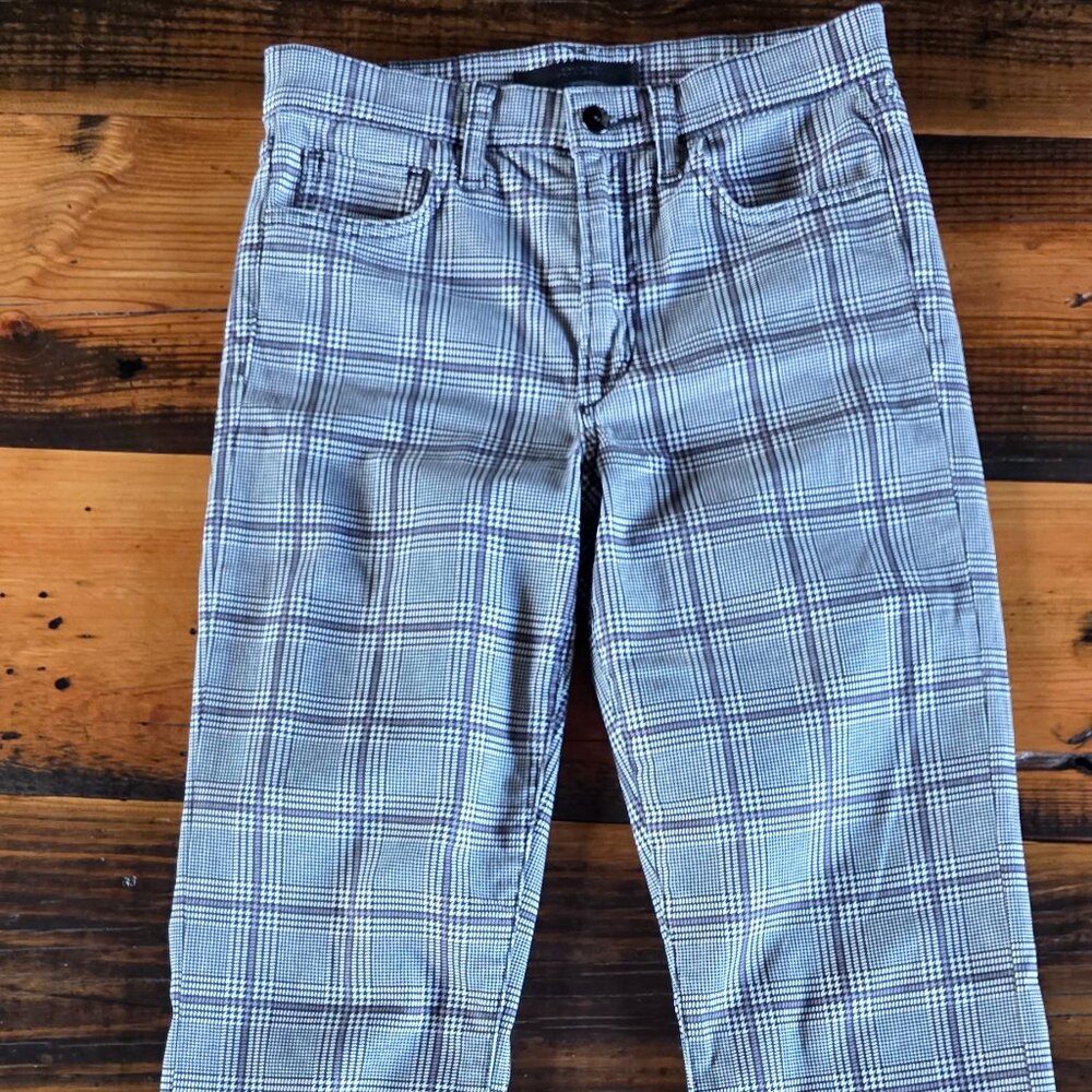 Joe's Jeans Callie High Rise Cropped Bootcut Cavendish Check Women's 27